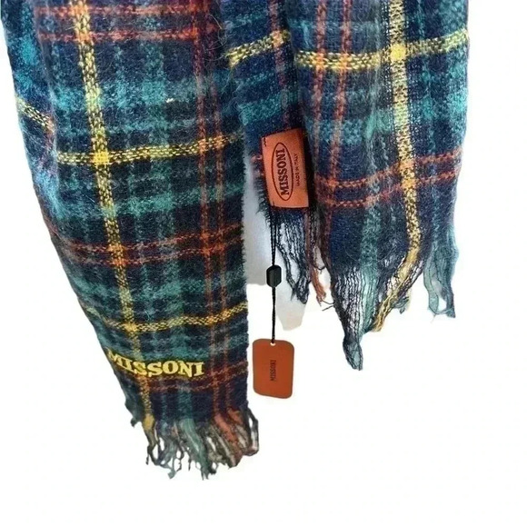 Missoni Shawl Scarf Plaid New with Tags - Picture 6 of 7